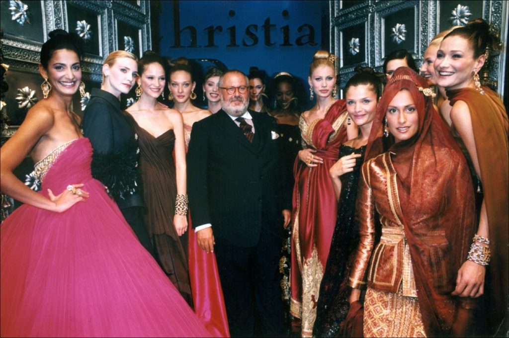 Gianfranco Ferre Dior Haute Couture primavera/estate 1996, sfilata francese