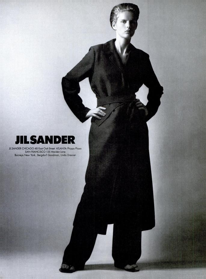 Jil Sander Collezione primavera/estate 1977: Stella Tennant ritratta da David Sims